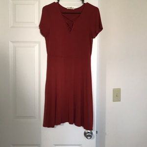 Burnt orange dress